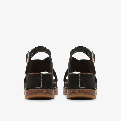 Kassanda Step Black Nubuck | Clarks discount