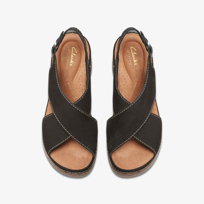 Kassanda Step Black Nubuck | Clarks discount
