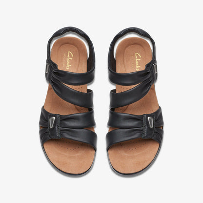 Kitly Ave Black Leather | Clarks discount
