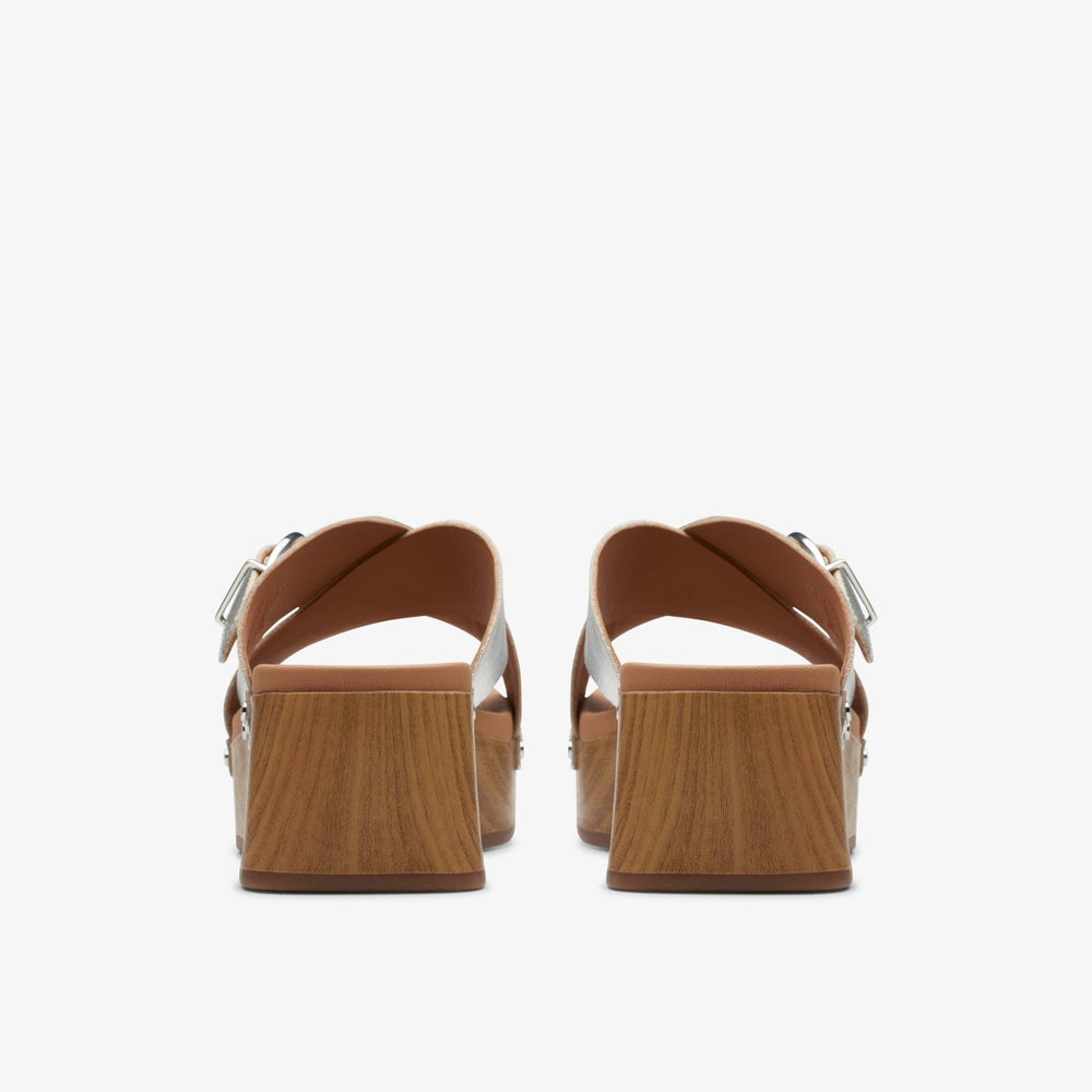 Sivanne Walk Silver Leather | Clarks on Sale