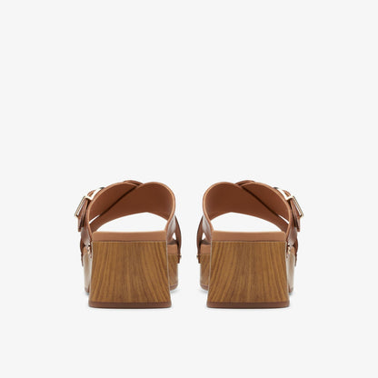 Sivanne Walk Tan Leather | Clarks for sale