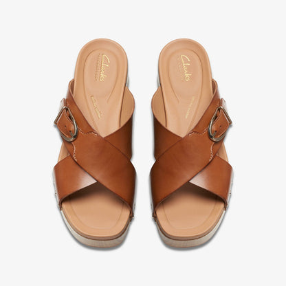 Sivanne Walk Tan Leather | Clarks for sale