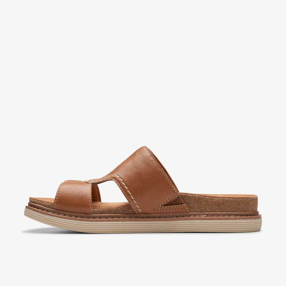 Arwell Walk Tan Leather | Clarks for sale