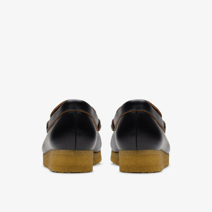Wallabee Loafer Black Smooth Leather | Clarks outlet
