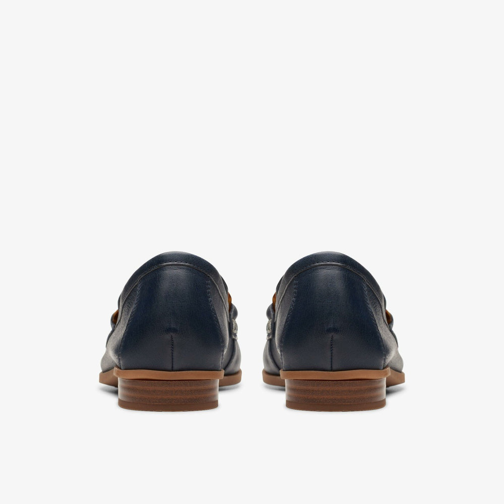 Sarafyna Iris Loafer Navy Leather | Clarks Sale