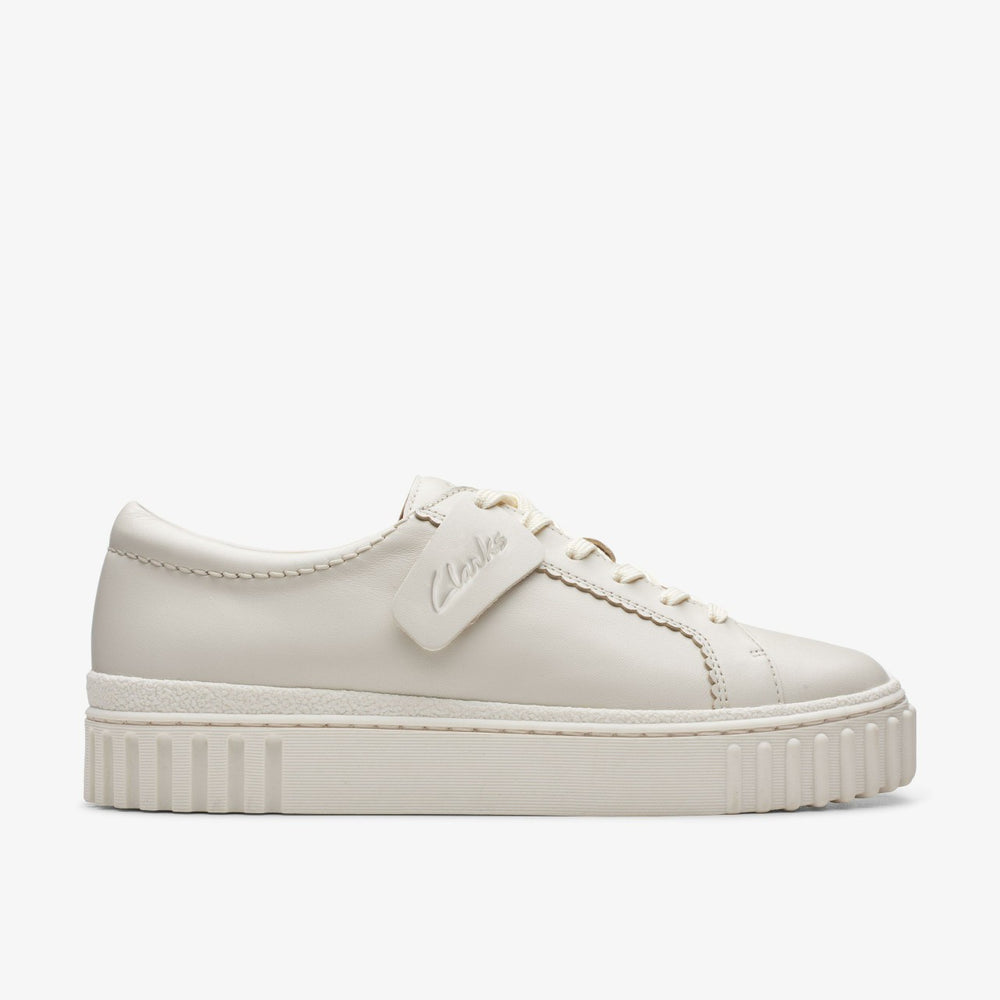 Mayhill Walk Off White Leather | Clarks on Sale