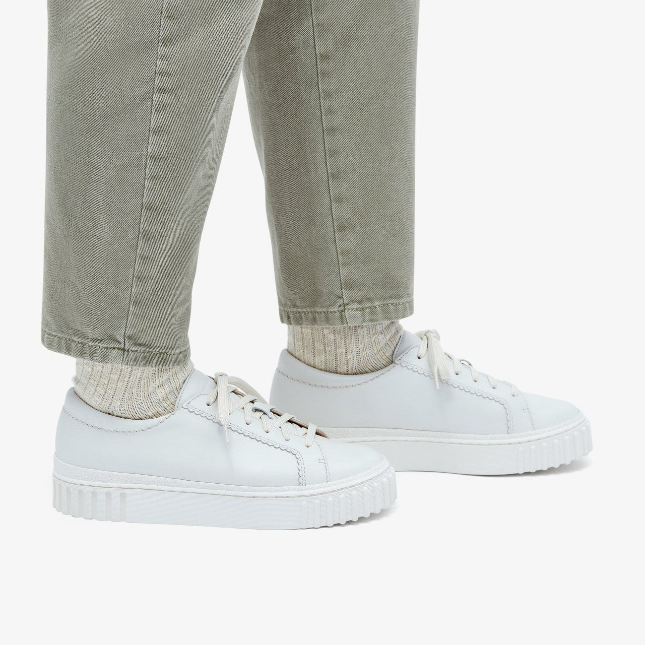 Mayhill Walk Off White Leather | Clarks on Sale