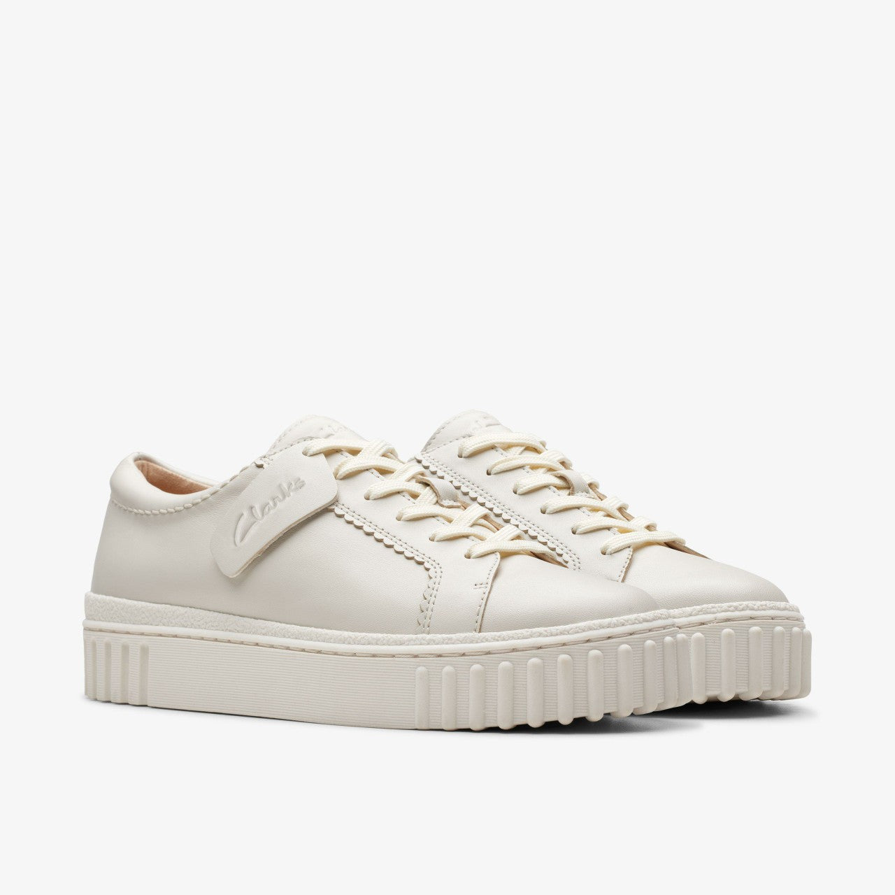 Mayhill Walk Off White Leather | Clarks on Sale