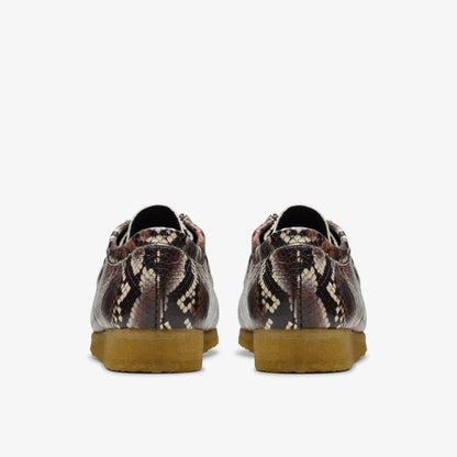 Wallabee Brown Snake Print | Clarks on Sale