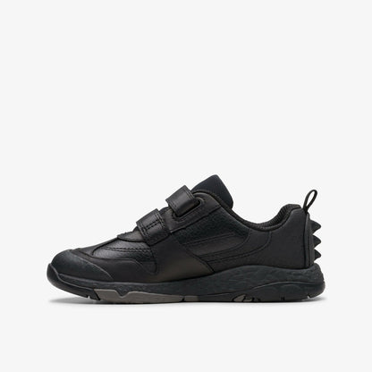 Steggy 2 Pace Kid Black Leather | Clarks outlet