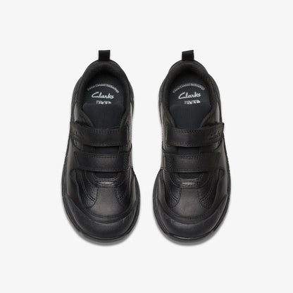 Steggy 2 Pace Kid Black Leather | Clarks outlet