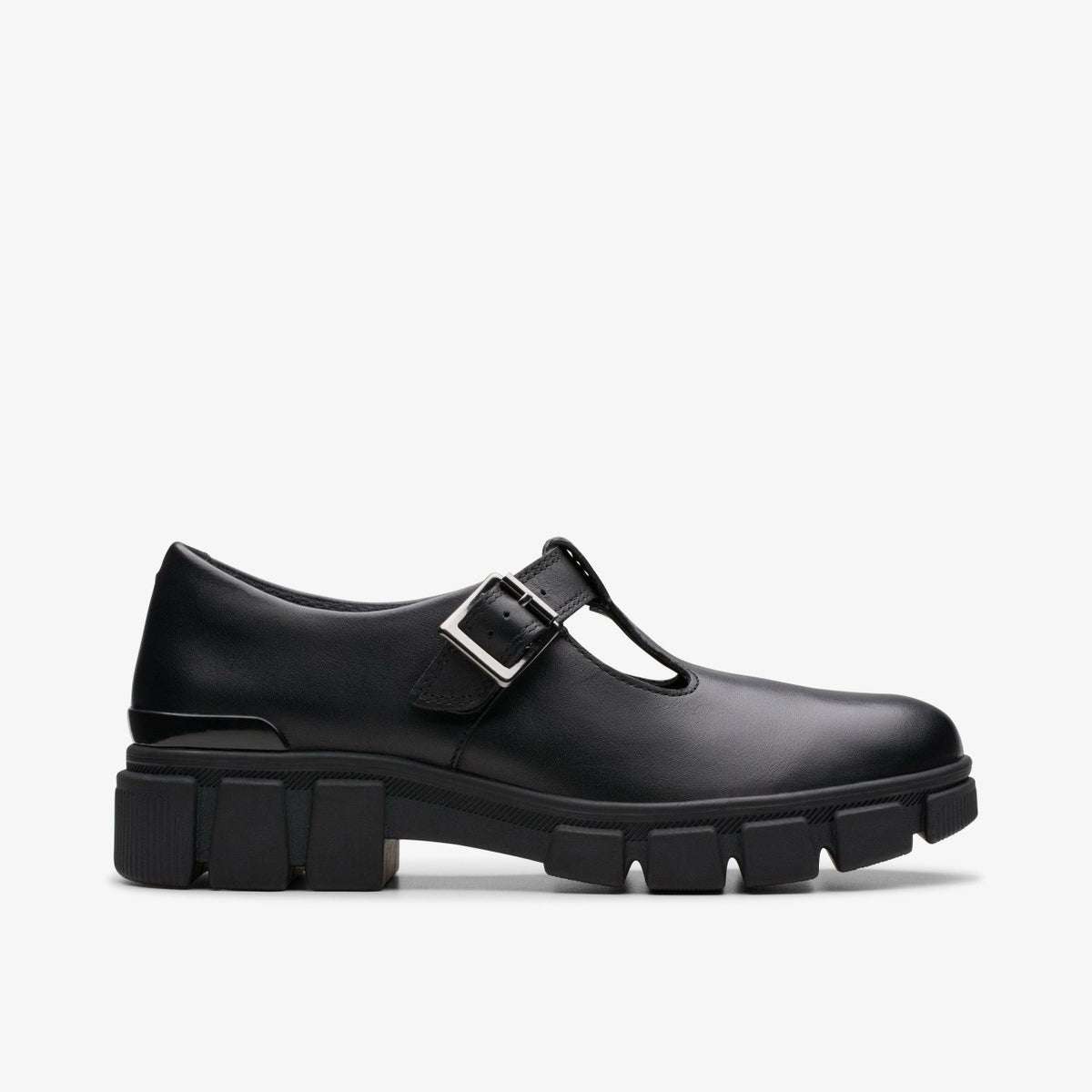 Evyn Bar Youth Black Leather | Clarks Sale