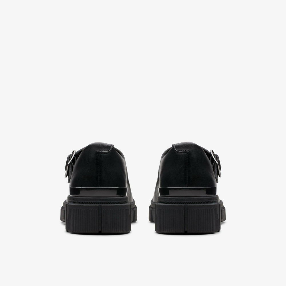 Evyn Bar Youth Black Leather | Clarks Sale