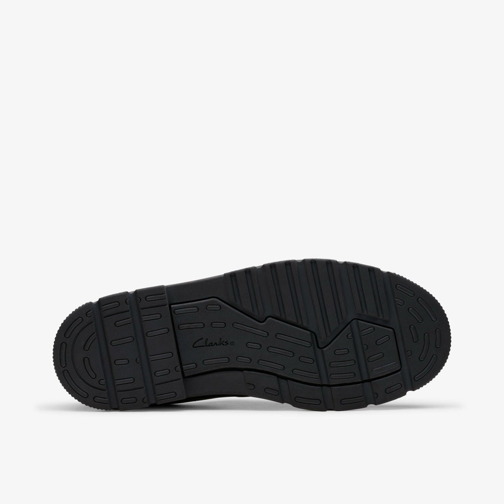 Lorcam Loop Youth Black Leather | Clarks Sale