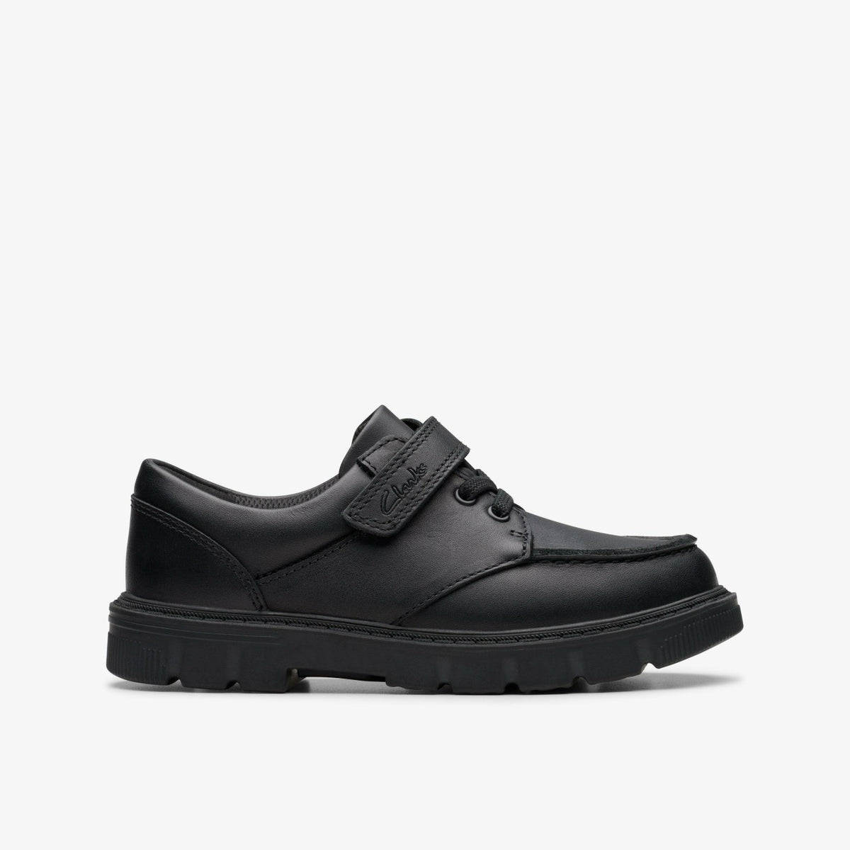 Lorcam Edge Kid Black Leather | Clarks for sale