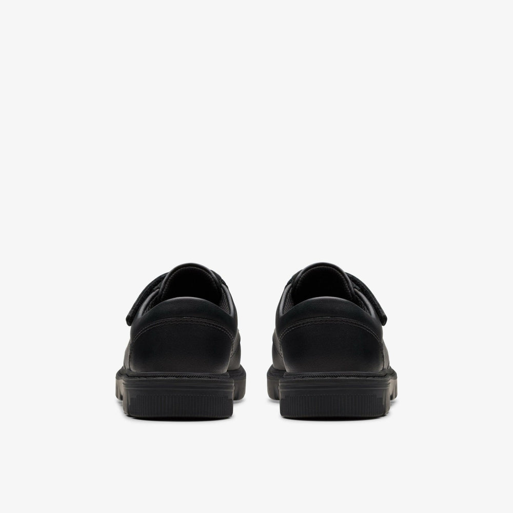 Lorcam Edge Kid Black Leather | Clarks for sale