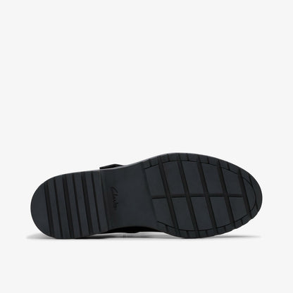 Loxham Bar Youth Black Patent | Clarks discount