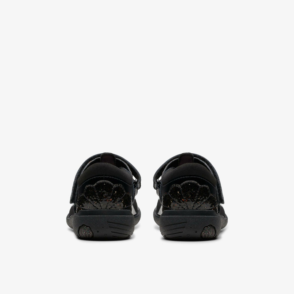 Relda Gem Kid Black Patent | Clarks discount