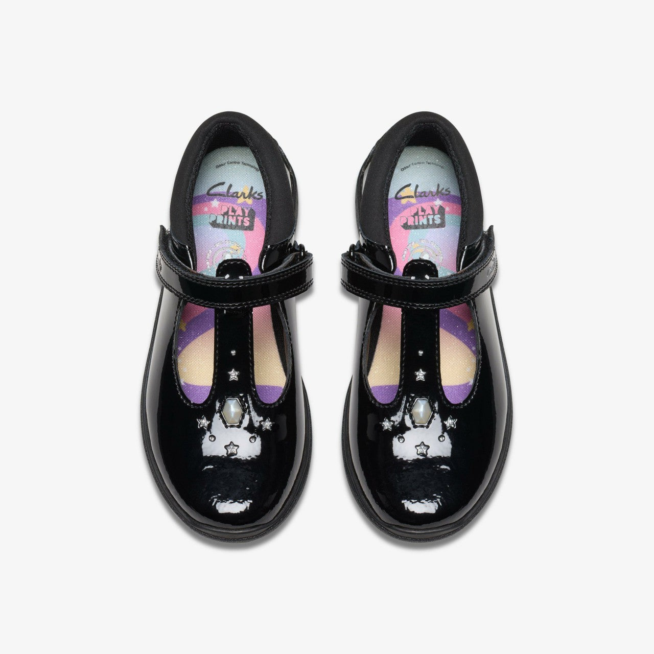 Relda Gem Kid Black Patent | Clarks discount