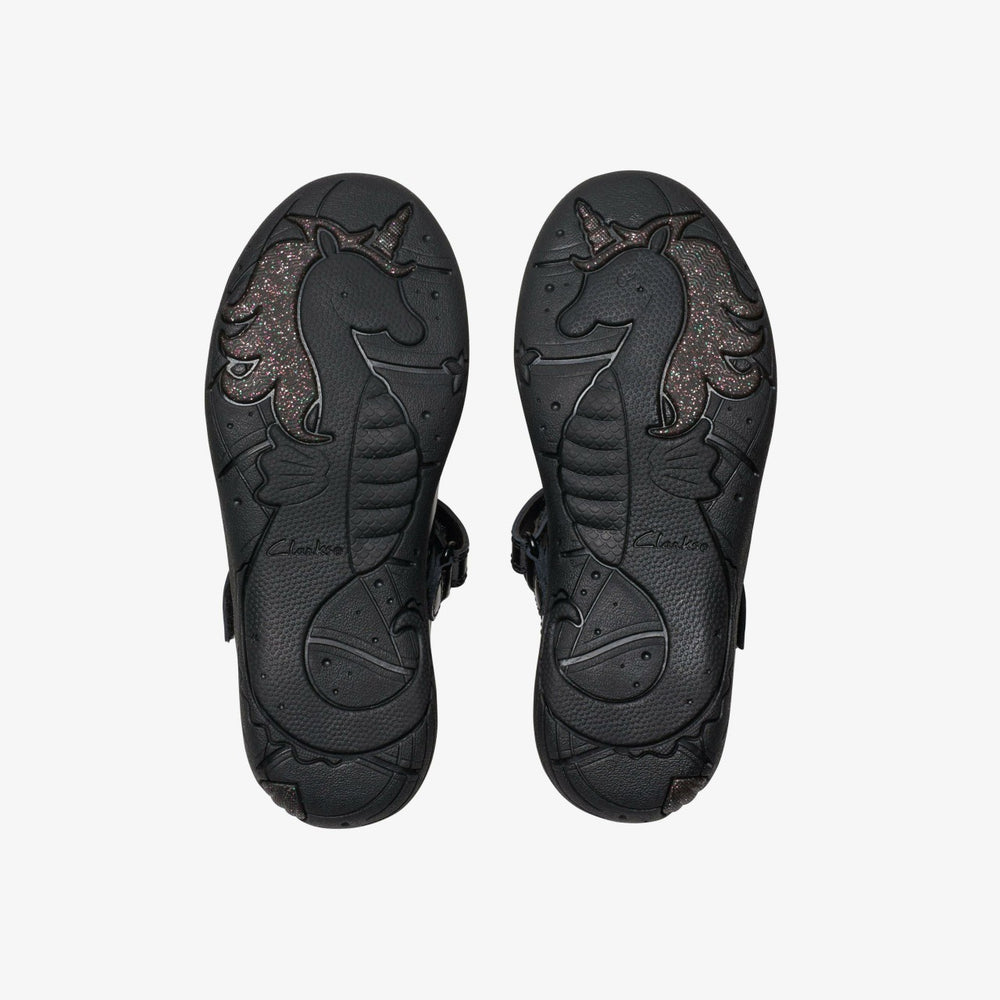 Relda Gem Kid Black Patent | Clarks discount