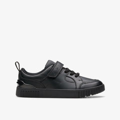 Oslo Flare Kid Black Leather | Clarks online