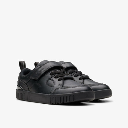 Oslo Flare Kid Black Leather | Clarks online