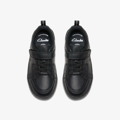 Oslo Flare Kid Black Leather | Clarks online