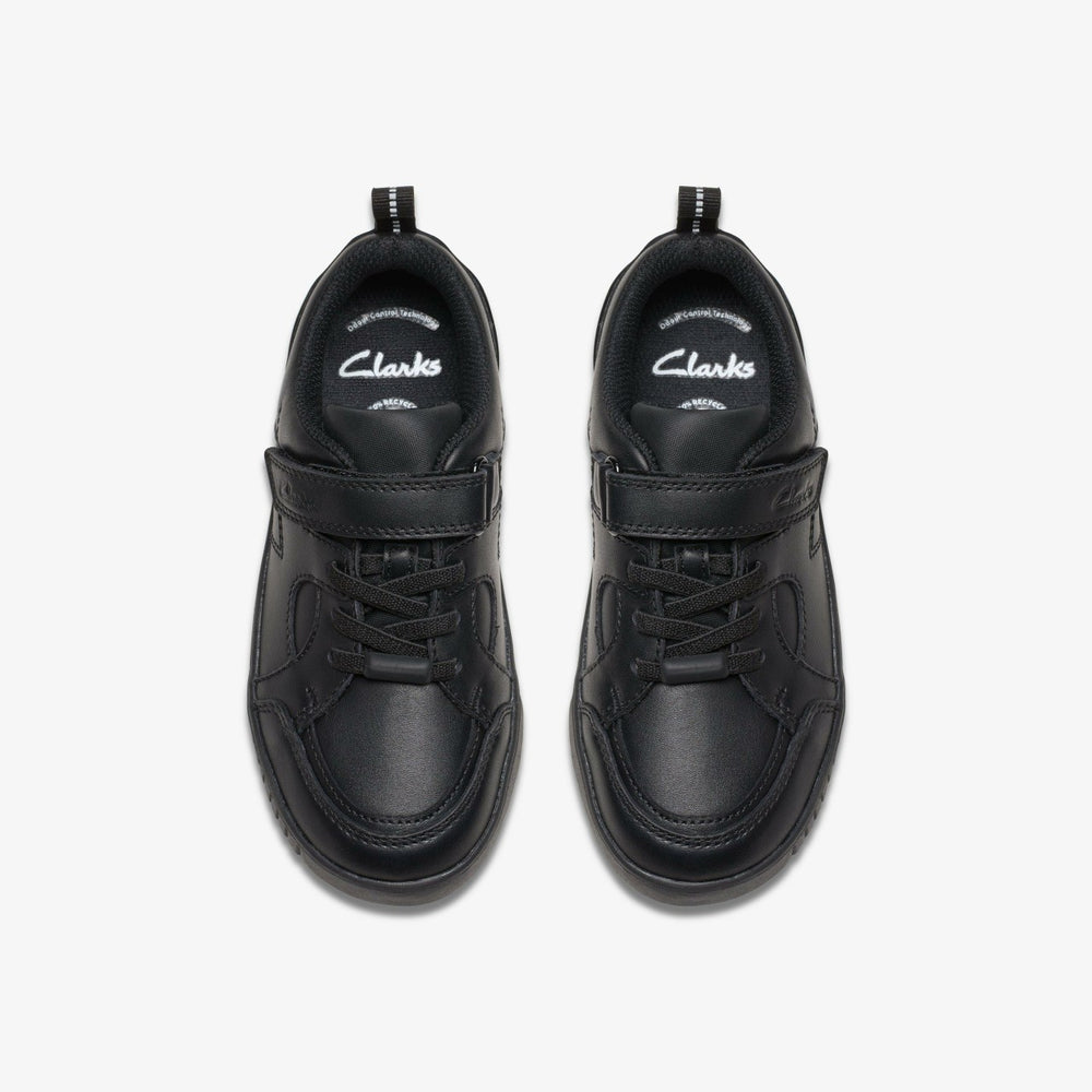Oslo Flare Kid Black Leather | Clarks online
