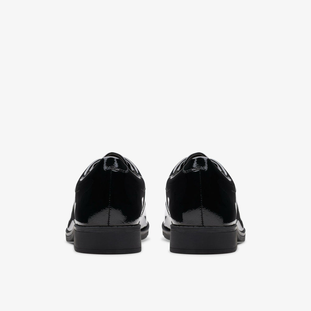 Aubrie Dress Youth Black Patent | Clarks online
