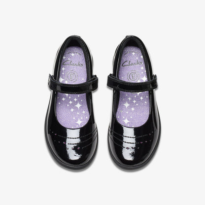 Etch Gem Kid Black Patent | Clarks for sale