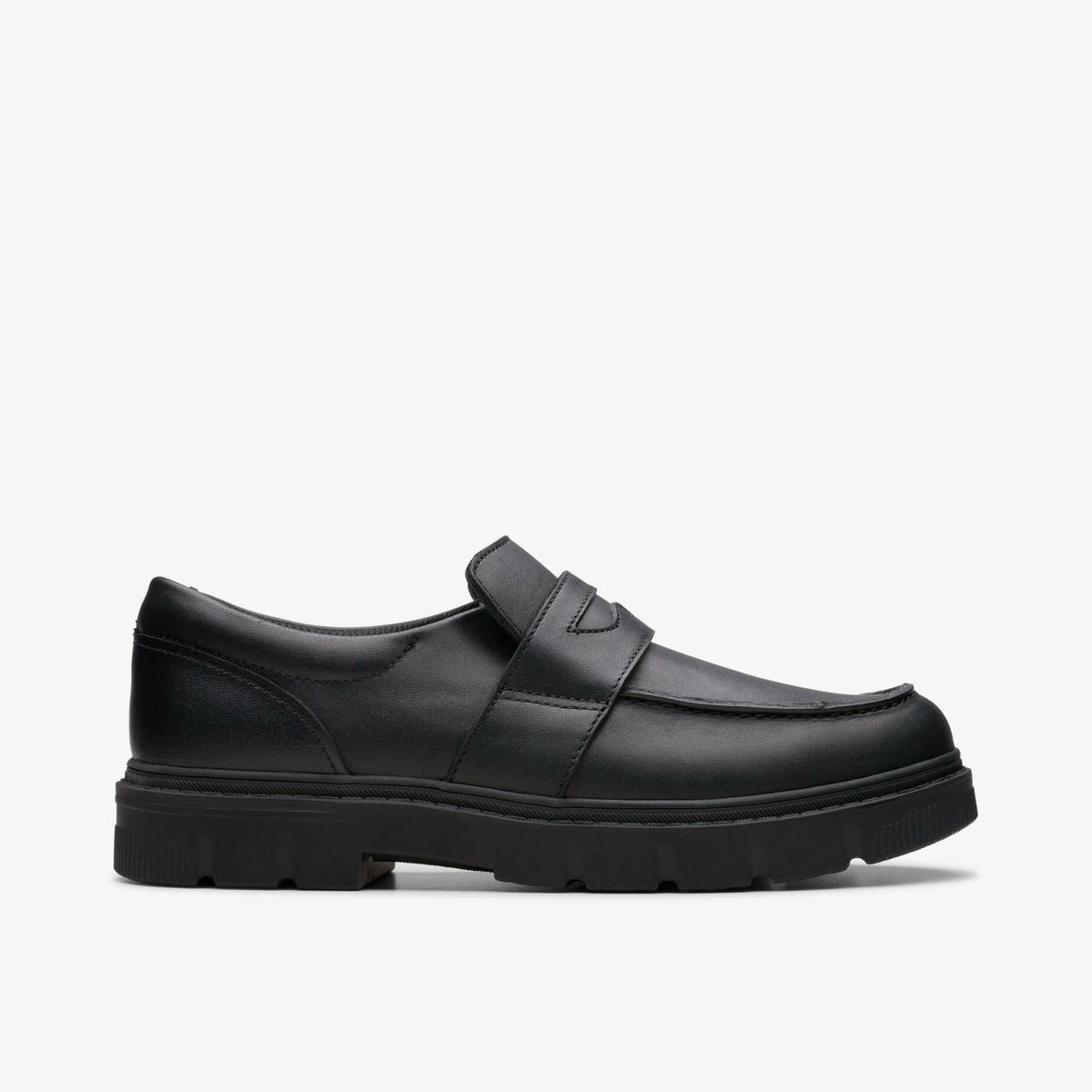 Lorcam Craft Youth Black Leather | Clarks on Sale