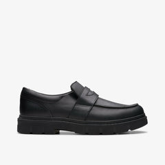 Lorcam Craft Youth Black Leather | Clarks on Sale