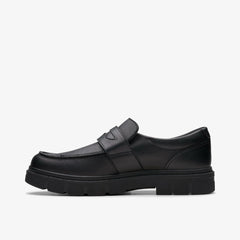 Lorcam Craft Youth Black Leather | Clarks on Sale