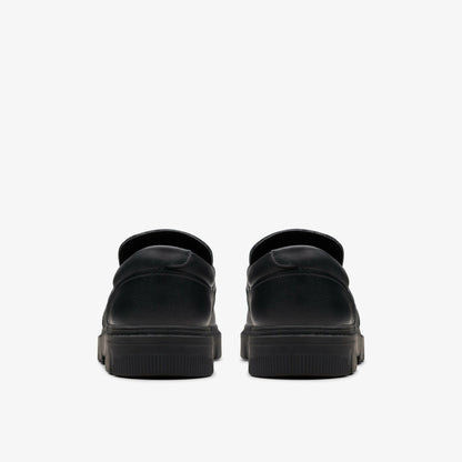 Lorcam Craft Youth Black Leather | Clarks on Sale