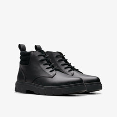 Lorcam Trail Older Black Leather | Clarks Sale