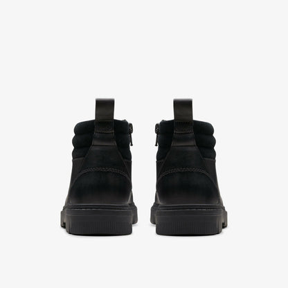 Lorcam Trail Older Black Leather | Clarks Sale