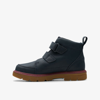 Lorcam Hi Older Navy | Clarks for sale