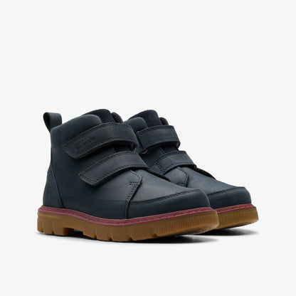 Lorcam Hi Older Navy | Clarks for sale