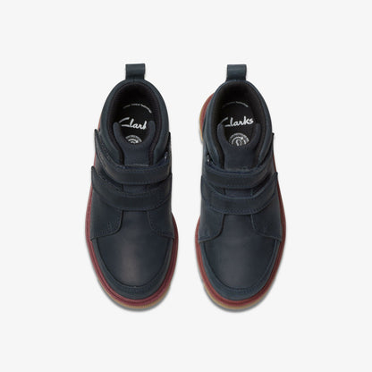 Lorcam Hi Older Navy | Clarks for sale