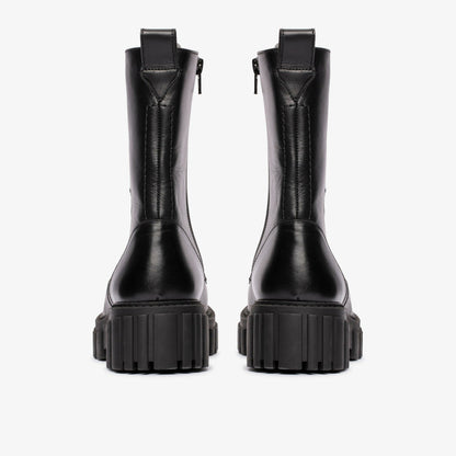 Page Lace Boot Black Leather | Clarks for sale