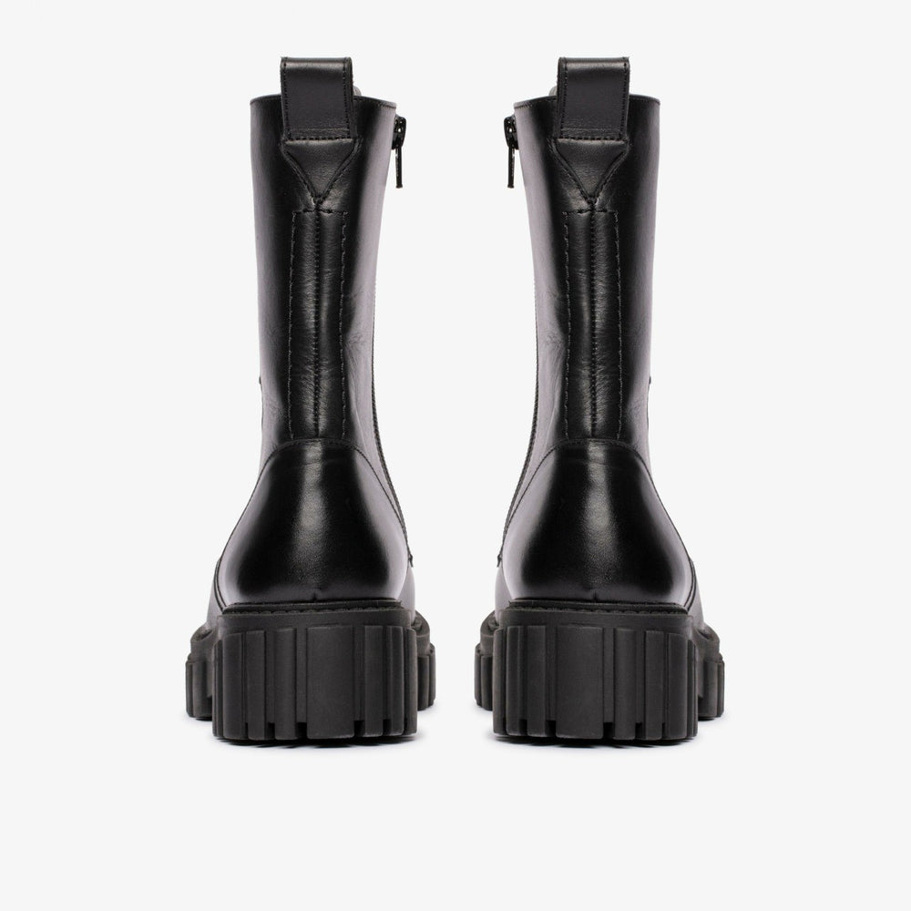 Page Lace Boot Black Leather | Clarks for sale