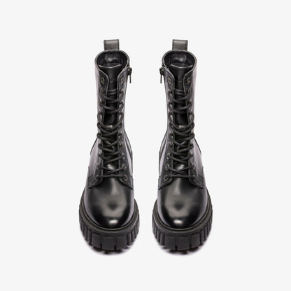 Page Lace Boot Black Leather | Clarks for sale