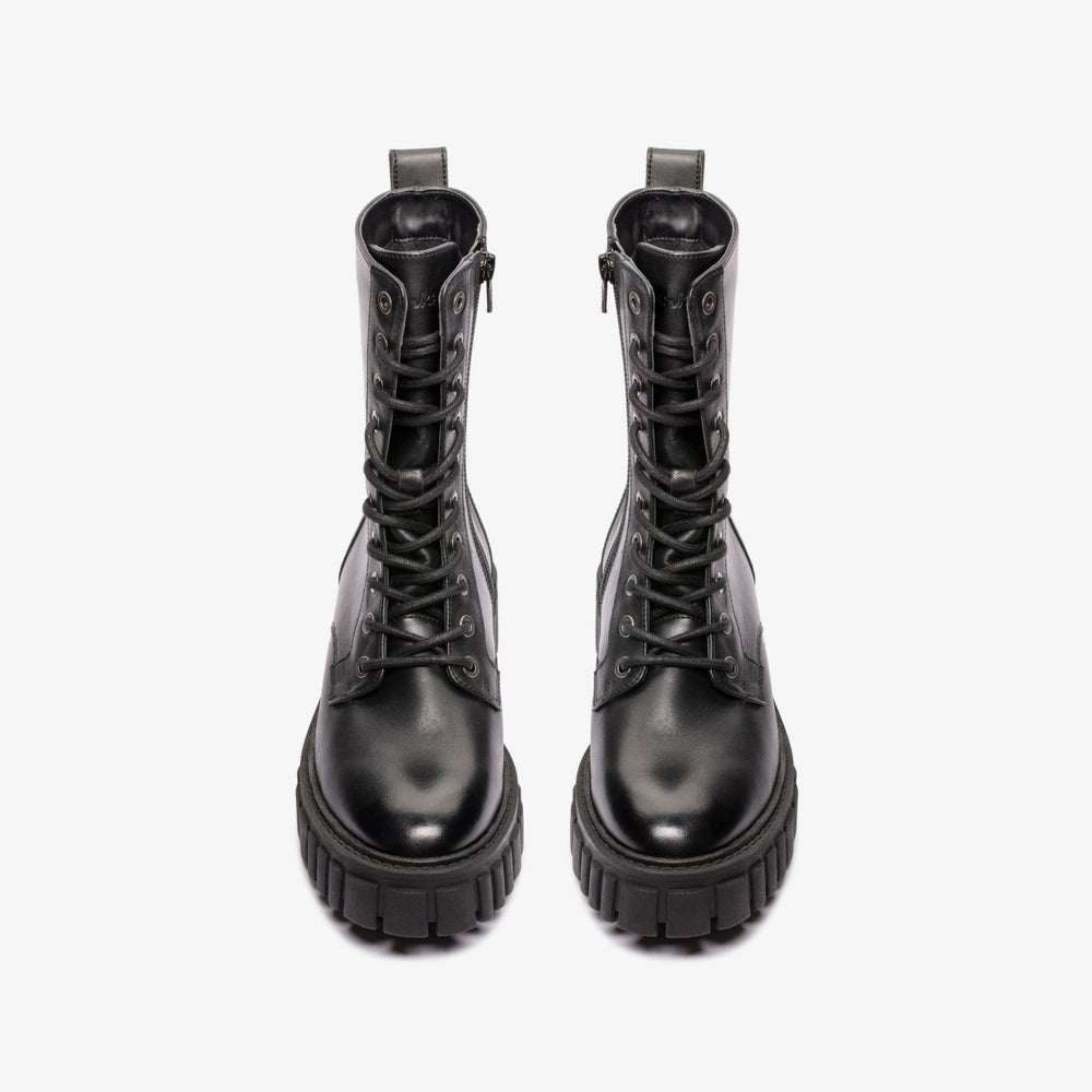 Page Lace Boot Black Leather | Clarks for sale