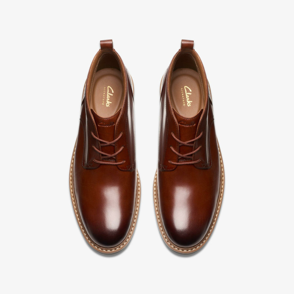Aldwin Chukka Mid Tan Leather | Clarks discount