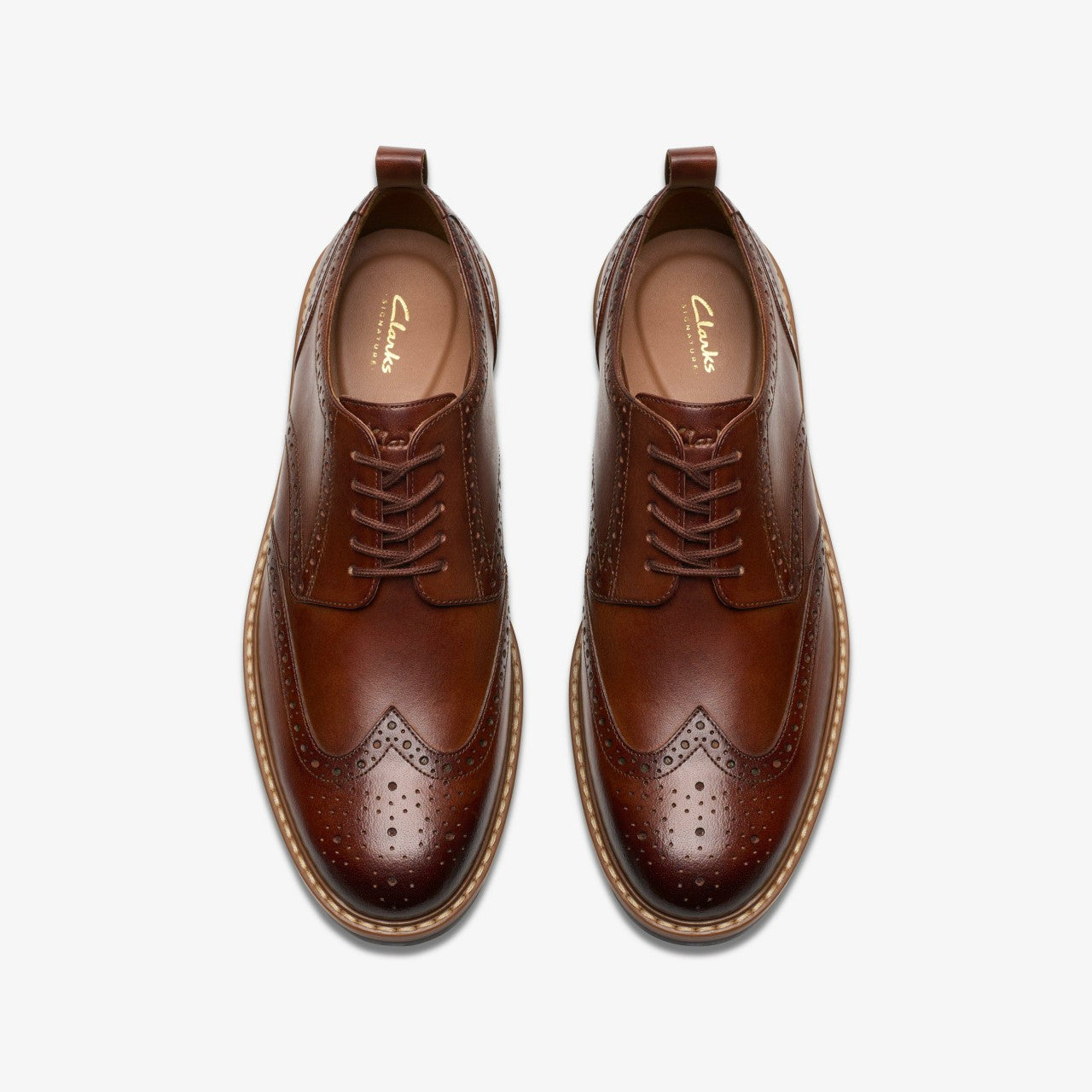 Aldwin Limit Brogue Mid Tan Leather | Clarks online