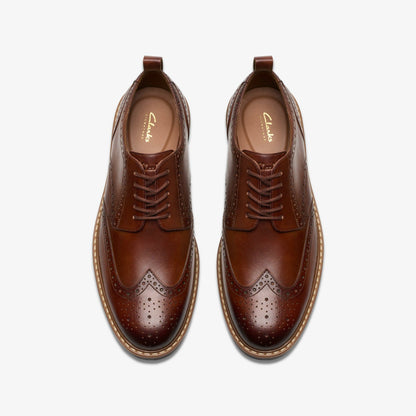 Aldwin Limit Brogue Mid Tan Leather | Clarks online