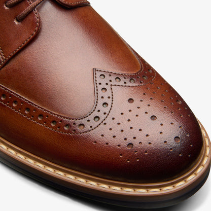 Aldwin Limit Brogue Mid Tan Leather | Clarks online