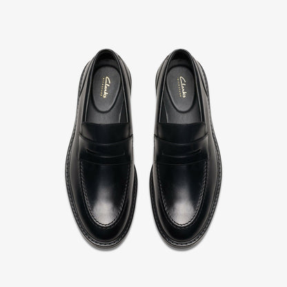 Aldwin Step Loafer Black Leather | Clarks on Sale