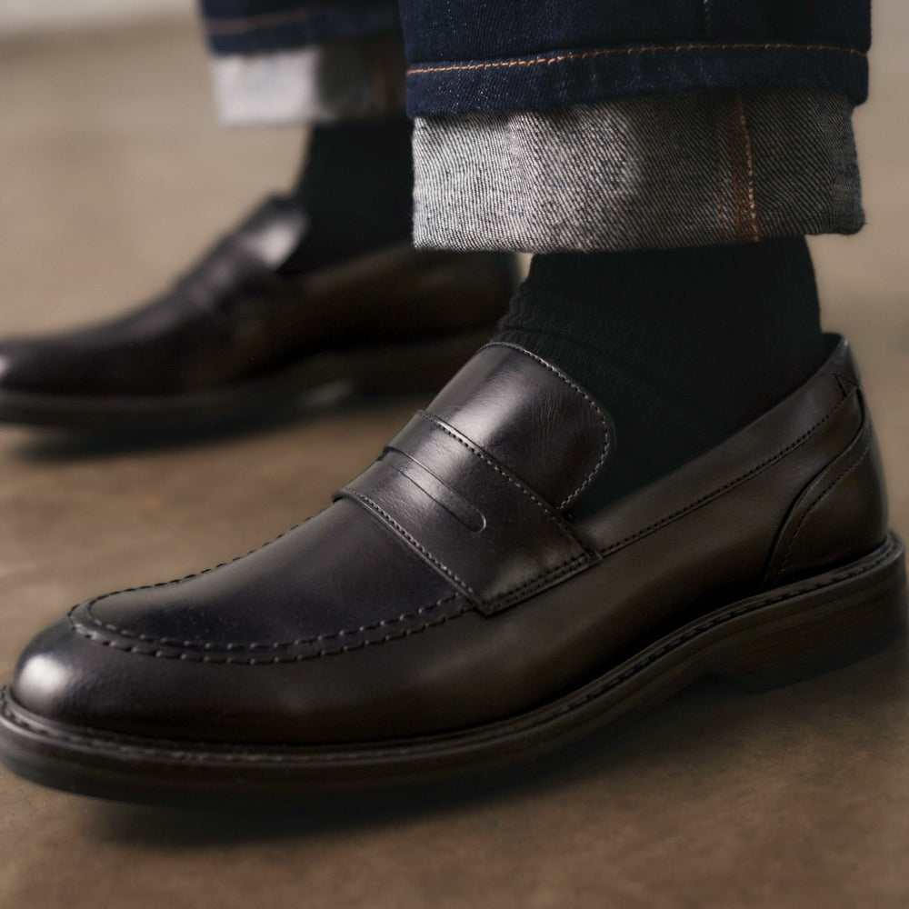 Aldwin Step Loafer Black Leather | Clarks on Sale