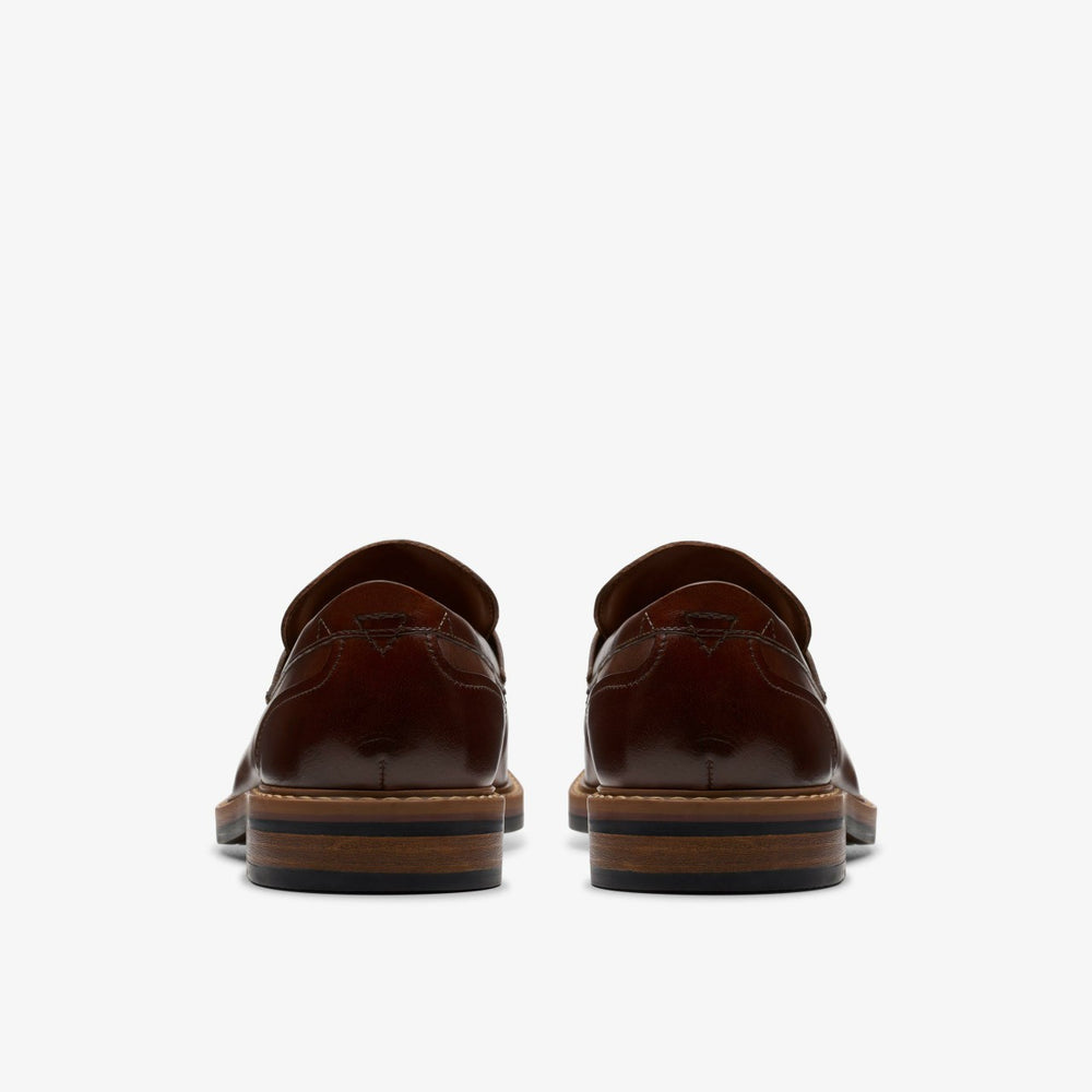 Aldwin Step Loafer Mid Tan Leather | Clarks online